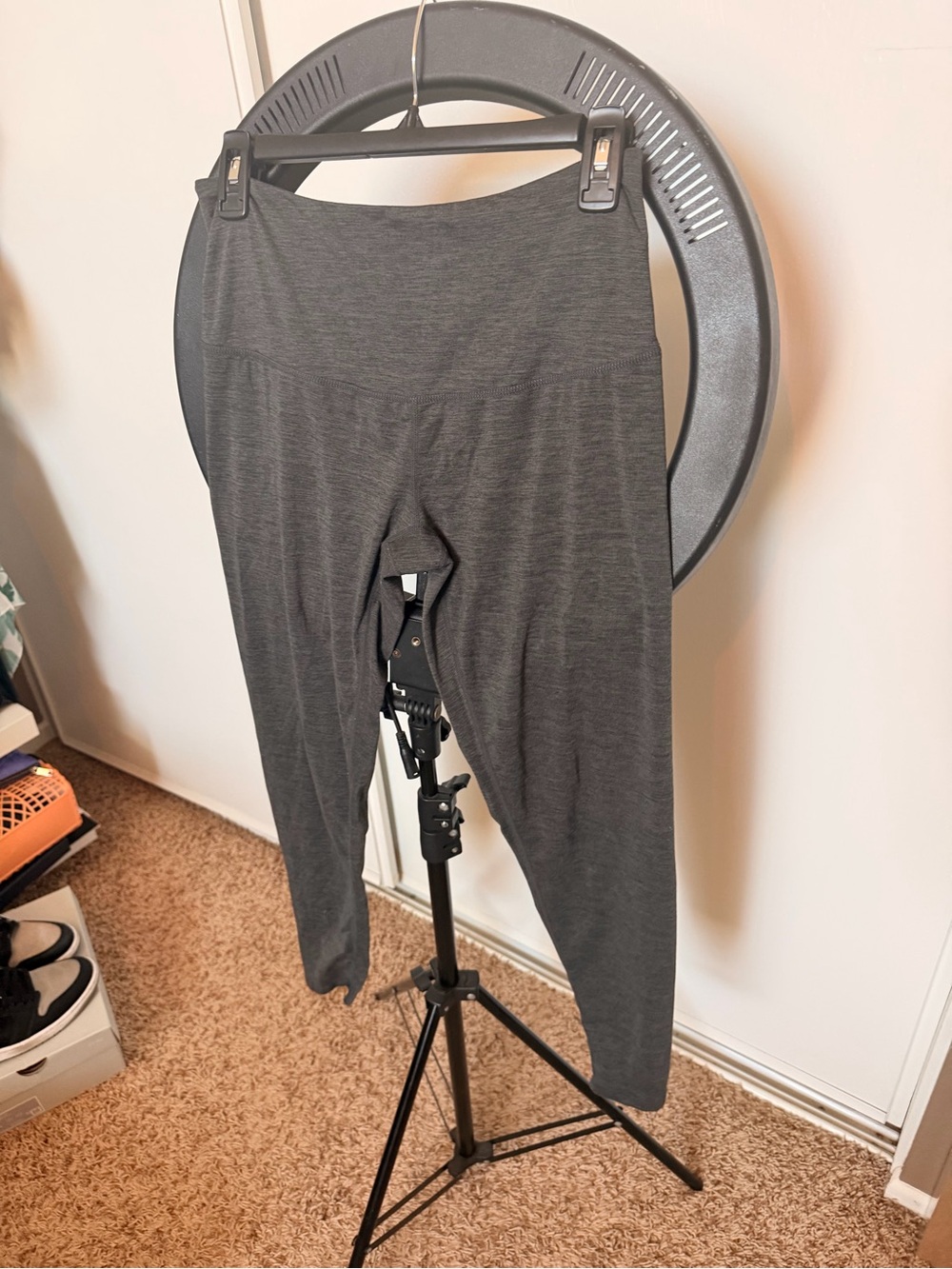 Wander High-Waist Charcoal Gray Leggings
